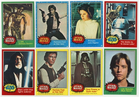 1977 Topps "Star Wars" High Grade Complete Set (330) Plus Sticker Set (55)
